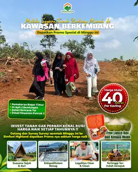 DIJUAL TANAH LEGALITAS AMAN
