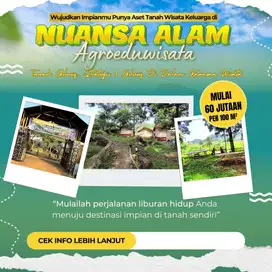 Dijual Tanah kavling murah dengan fasilitas wisata di Bogor Timur