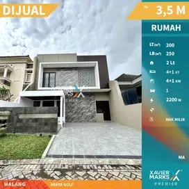 Rumah Modern Cantik Siap Huni Di Araya Golf, Araya Malang(OLX602)