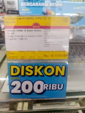 Kredit Laptop Asus AMD Ryzen 3 Cukup KTP Saja !
