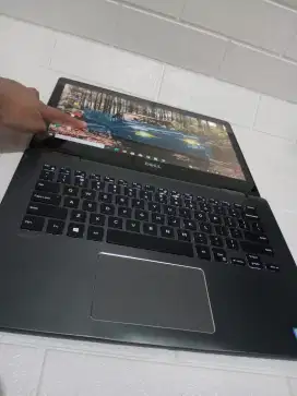Laptop Murah DELL core i5 gen6 Ts+led 360 core i5 gen6 8/ssd256gb