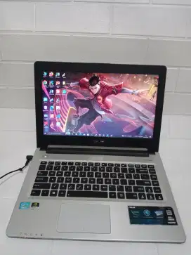 Laptop Murah gaming Asus K46cm core i5 12/SSD 128+500gb dual VGA 2gb
