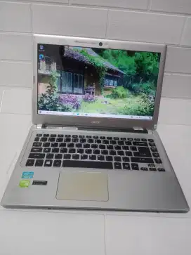 Laptop Murah GamingDesain Acer V5 core i5 16/SSD 240gb Dual VGA 2gb