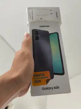 Samsung A06 4/128 GB Baru Warna Black Garansi Resmi 1 tahun
