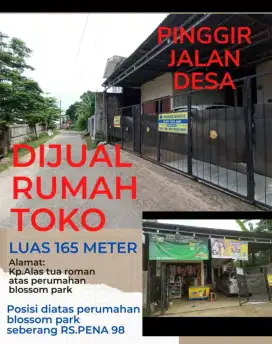 Rumah pinggir jalan desa Gunung Sindur BSD Serpong