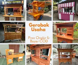 Gerobak angkringan gerobak kuliner free ongkir bayar COD