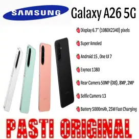 Samsung Galaxy A26 5G 8/256GB Resmi SEIN