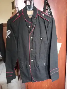 Jaket Dexter hitam Ala harujuku