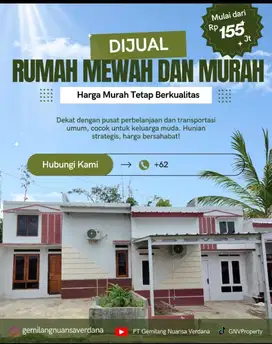 Rumah Murah Berkualitas Hanya Di Claster GNV