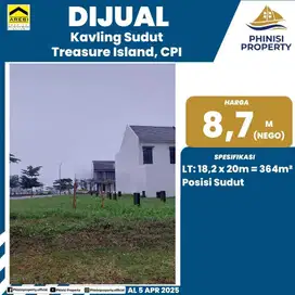 DIJUAL KAVLING SUDUT DI TREASURE ISLAND CPI MAKASSAR