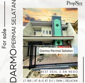 JUAL CEPAT RUMAH SIAP HUNI 2LANTAI DARMO PERMAI SELATAN DPS