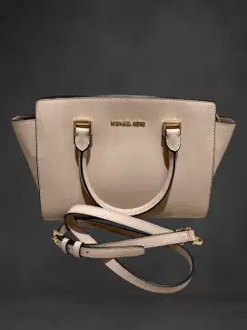 Michael Kors Bag Medium Satchel Tas Sling Bag Pink ORI Second