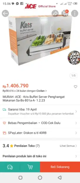 Pemanas makanan kris