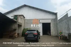 Disewakan Gudang Skala Besar di Sleman