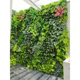 Daun sintetis vertikal garden hiasan dinding