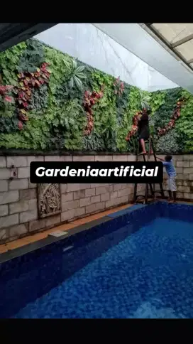 Vertikal garden sintetis hiasan dinding