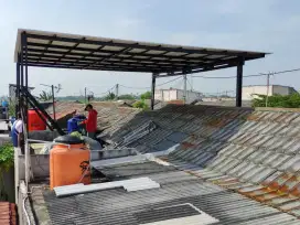 Kanopi baja ringan spandek pasir