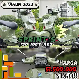 [TERMURAH] VESPA SPRINT S 150 IGET ABS LED GREEN TENANCE
