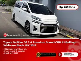 [ LOW KM ] Toyota Vellfire GS 2.4 Premium Sound CBU White 2013/2014