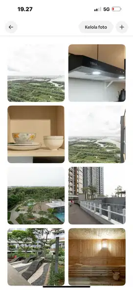 Disewakan apartemen gold coast penthouse view laut full furnish