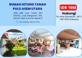 Rumah Hitung Tanah Pulo Asem Utara