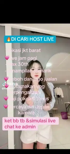 Host live pakaian
