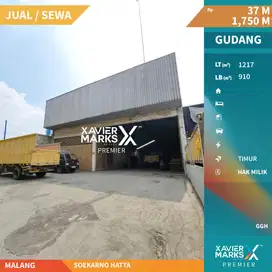 Disewakan Gudang Luas Tengah Kota Strategis di Suhat Lowokwaru Malang