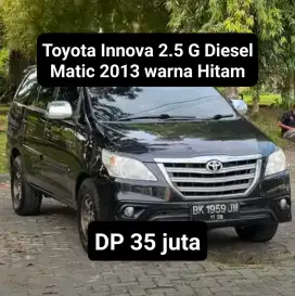 Toyota Innova 2.5 G Diesel Matic 2013 warna Hitam