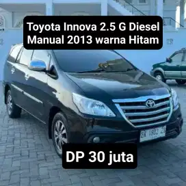 Toyota Innova 2.5 G Diesel Manual 2013 warna Hitam