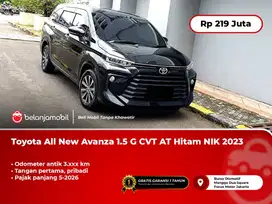 [ KM ANTIK 3RB ] Toyota All New Avanza 1.5 G CVT AT Hitam 2023