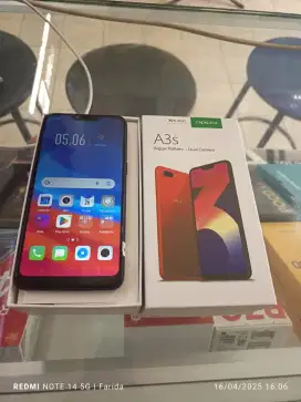 Oppo A3s 6/128gb bekas fullset normal bisa TT