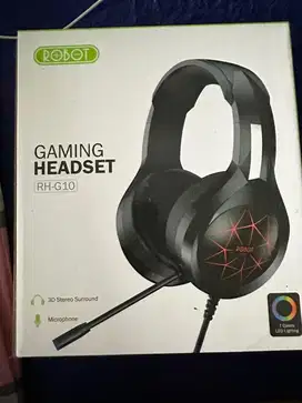 Headset gaming robot new belum pernah pakai
