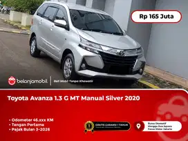 [ PAJAK PANJANG ] Toyota Avanza 1.3 G MT Manual Silver 2020/2021