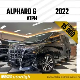 DP10% [Km15.000] Alphard G ATPM 2022 Black Reg 2021 #AUTOHIGH