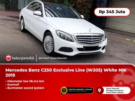 [ LOW KM ] Mercedes Benz C250 Exclusive Line (W205) White 2015/2016