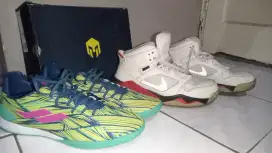 Jual Sepatu 2nd Mills Matera IN Size 44 | Neon/Navy/Tosca | Like New!