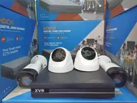 Paket cctv smd 8 ch 4 camera 2mp