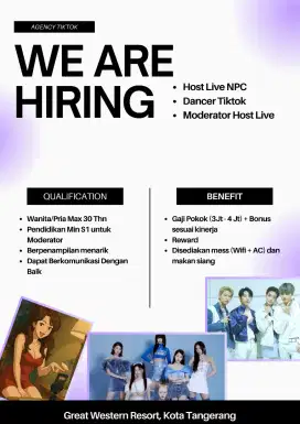 Walk In Interview Host Live, Moderator Live & Dancer
