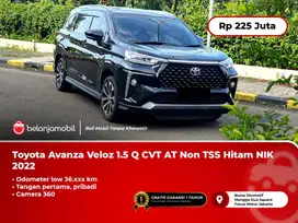 [LOW KM] Toyota Avanza Veloz 1.5 Q CVT AT Hitam Camera360 2022/2023