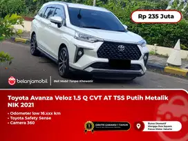 [ LOW KM ] Toyota Avanza Veloz 1.5 Q CVT AT TSS Putih NIK 2021/2022