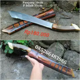 Golok tebas patimura zelsa bahan per baja