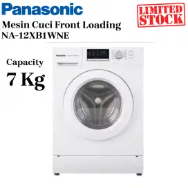 PANASONIC Mesin Cuci Front Loading 7 Kg NA-12XB1WNE HydroActive1200Rpm