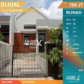 Dijual Rumah Minimalis Full Furnished Di Riverfront Malang(OLX572)