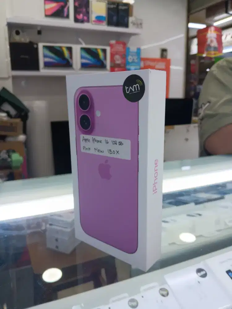 Kredit iPhone 16 pink 128GB Resmi Proses Mudah.