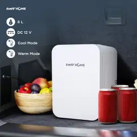 Taffhome kulkas mini mobil 2in1