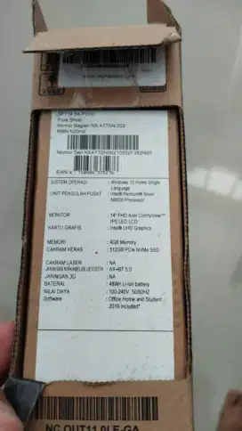 ACER SWIFT 1 INTEL SECOND