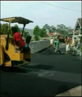 Pengaspalan Aspal Hotmix