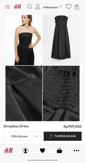 Dress hitam hnm