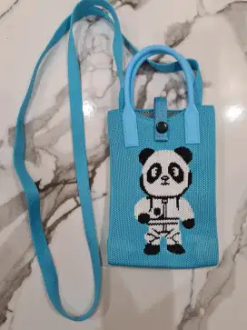 Handbag rajut panda