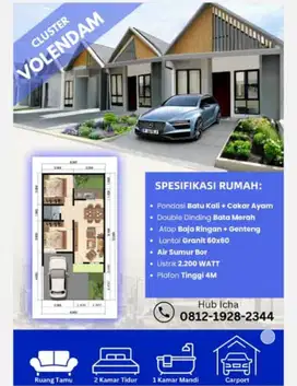 Dijual Rumah Primary 1 Lt Startegis Unit Terbatas di Cluster Volendam